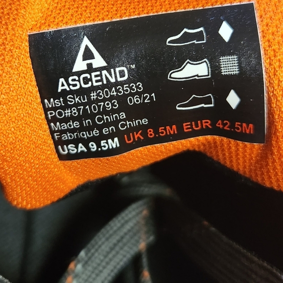 Ascend Approach II Low Waterproof Hiking Shoes Men's Size 9.5 Brown WORN ONCE!! - Picture 11 of 11